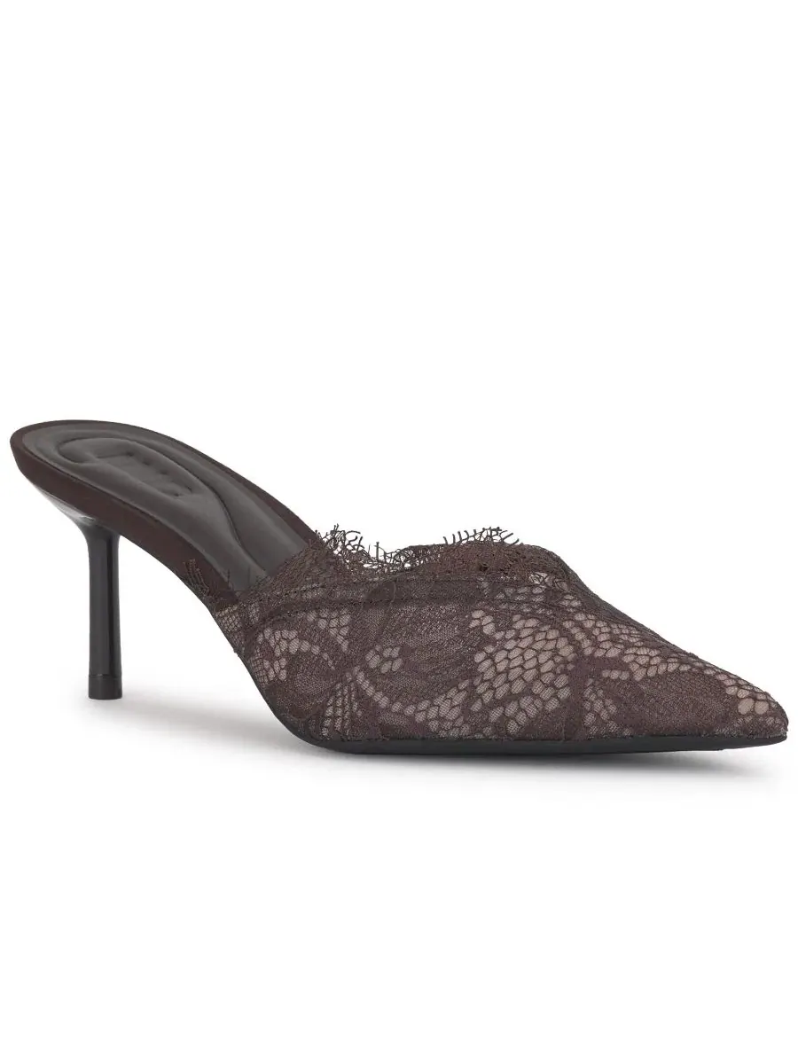 Туфли-мюли с кружевной отделкой Belena Lace I.N.C. International Concepts — изображение 1 из 5, какао-боб