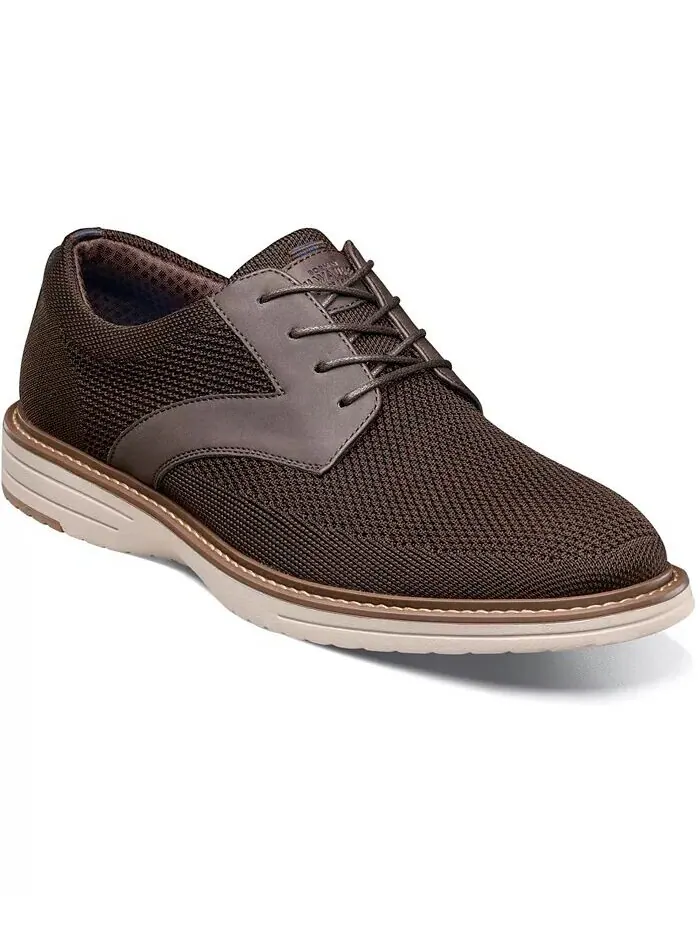 Мужские оксфорды Griff Knit Plain Toe Nunn Bush — изображение 1 из 7, коричневый