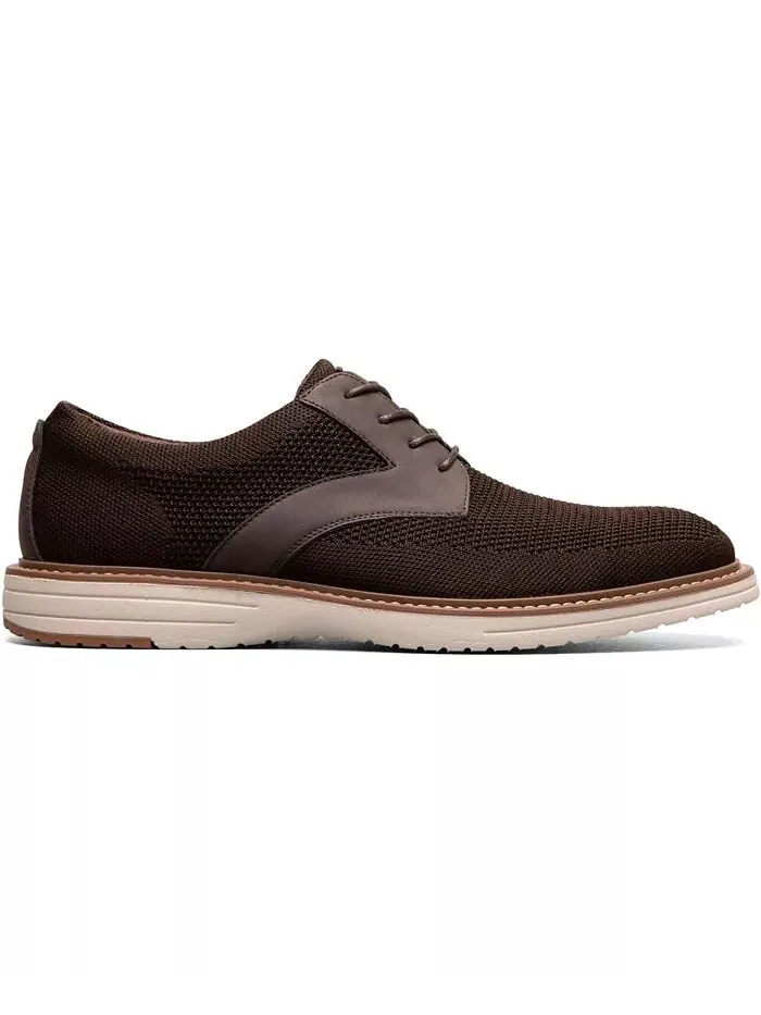 Мужские оксфорды Griff Knit Plain Toe Nunn Bush — изображение 2 из 7, коричневый