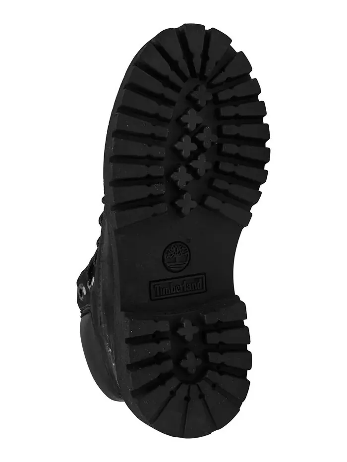 Детские 6-дюймовые водонепроницаемые ботинки премиум-класса от Finish Line Timberland — изображение 2 из 6, черный