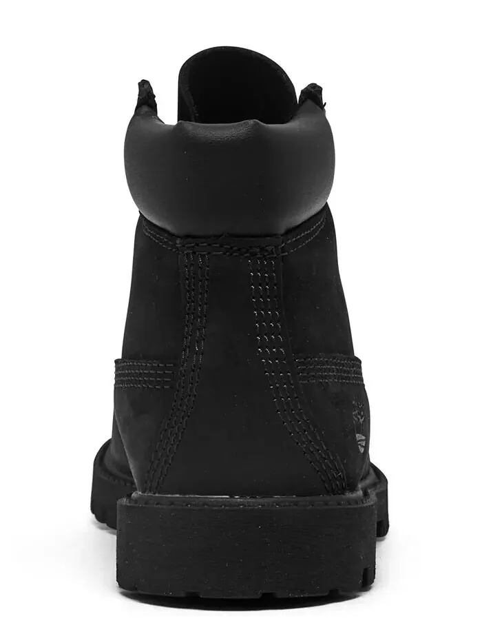 Детские 6-дюймовые водонепроницаемые ботинки премиум-класса от Finish Line Timberland — изображение 4 из 6, черный