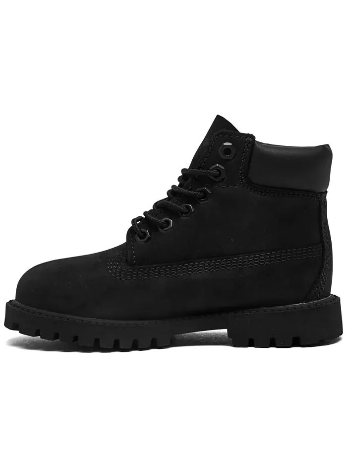 Детские 6-дюймовые водонепроницаемые ботинки премиум-класса от Finish Line Timberland — изображение 5 из 6, черный