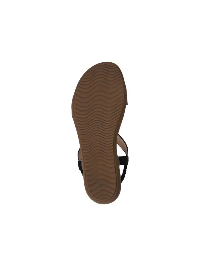 Женские плоские сандалии Viana с декоративными элементами GC Shoes — изображение 5 из 5, черный