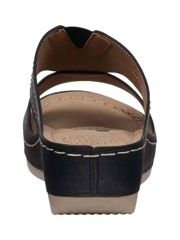 Женские босоножки Johanna на платформе с декоративными элементами GC Shoes — изображение 3 из 5, черный