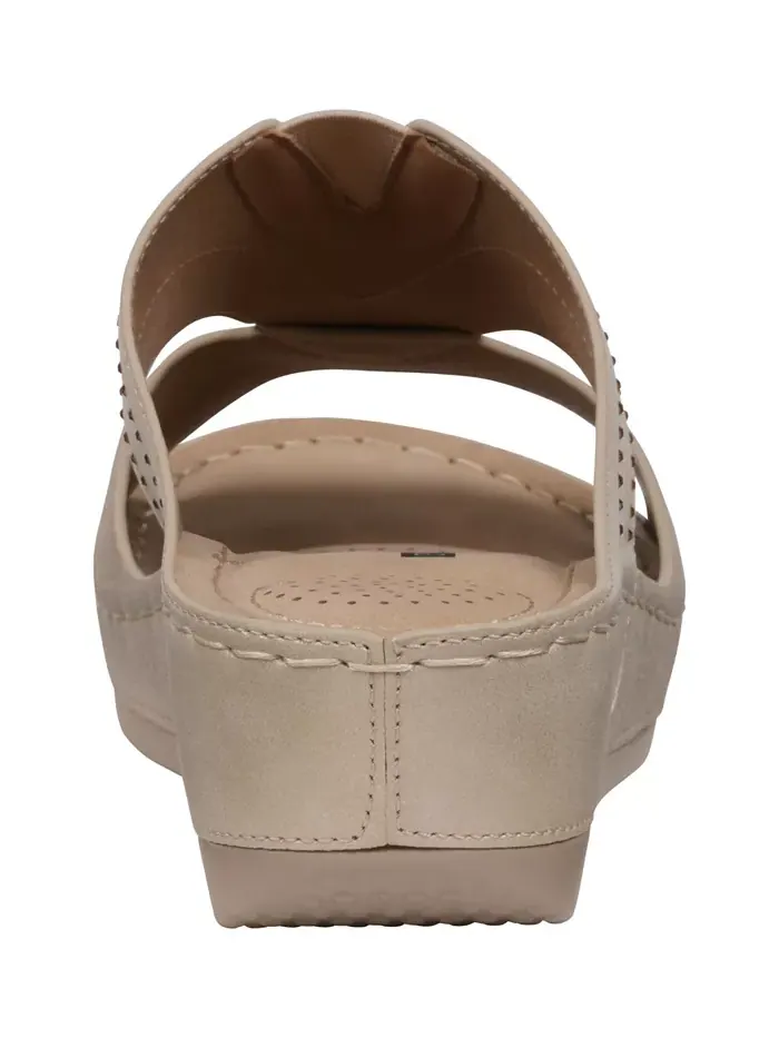 Женские босоножки Johanna на платформе с декоративными элементами GC Shoes — изображение 3 из 5, золото