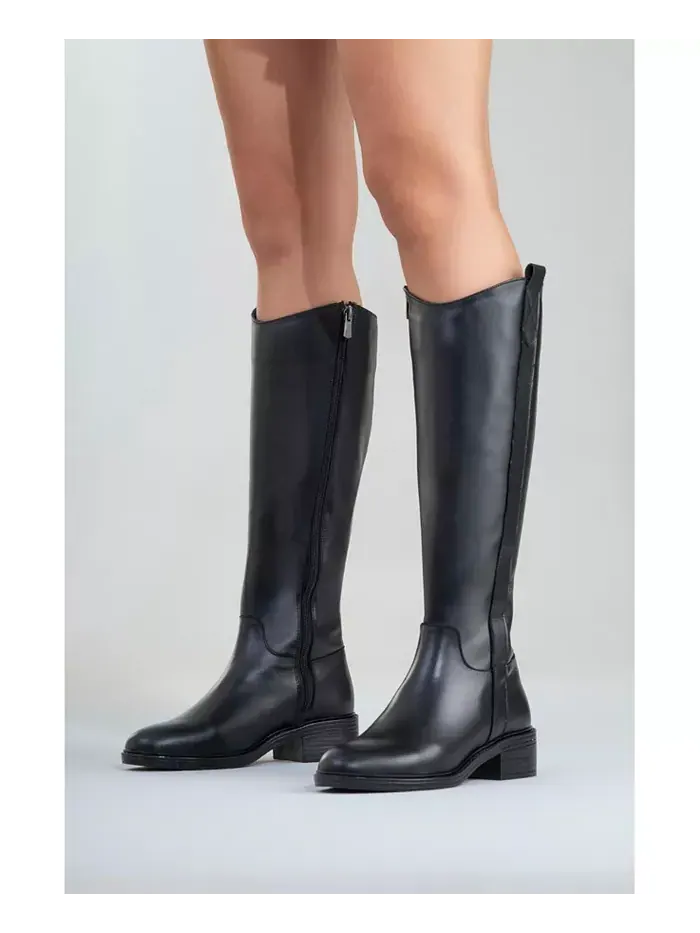 Кожаные ботинки Acro (женские) Forever & Always Shoes — изображение 6 из 7, черный