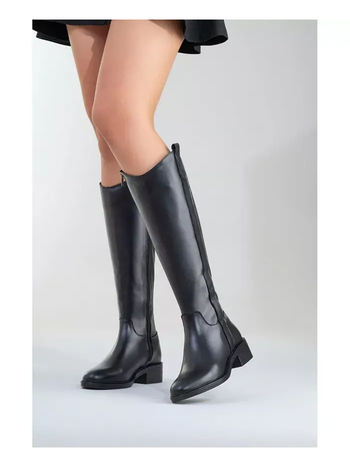Кожаные ботинки Acro (женские) Forever & Always Shoes — изображение 7 из 7, черный