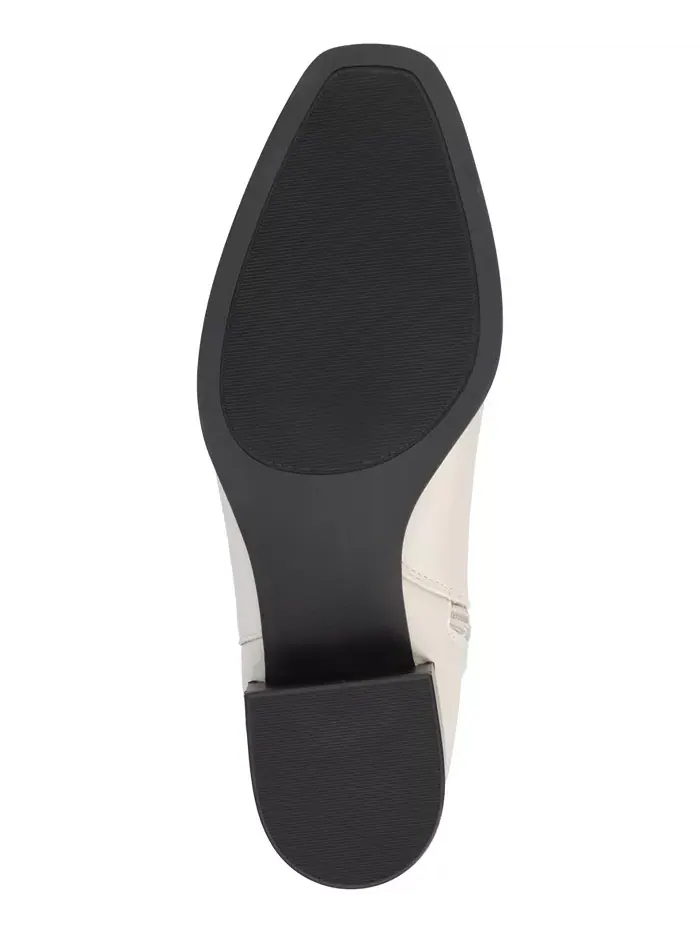 Женские ботинки Devri Block Heel до колена Journee Collection — изображение 5 из 5, бежевый/бежевый