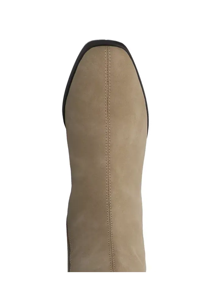 Женские ботинки Devri Block Heel до колена Journee Collection — изображение 4 из 5, серый