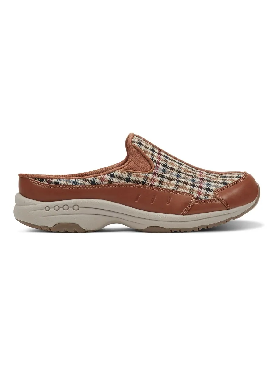 Женские кроссовки-мюли Traveltime без шнурков Easy Spirit, Camel/Houndstooth — изображение 2 из 6