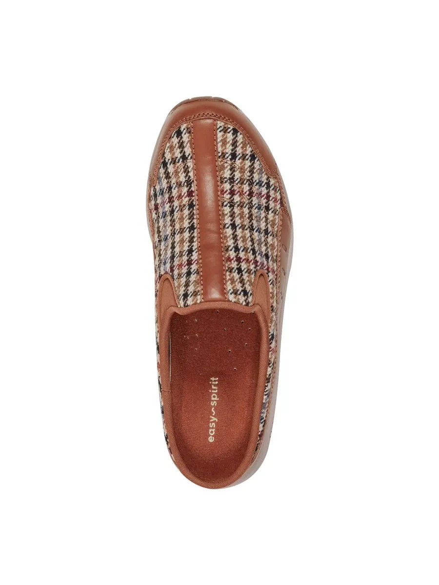 Женские кроссовки-мюли Traveltime без шнурков Easy Spirit, Camel/Houndstooth — изображение 4 из 6