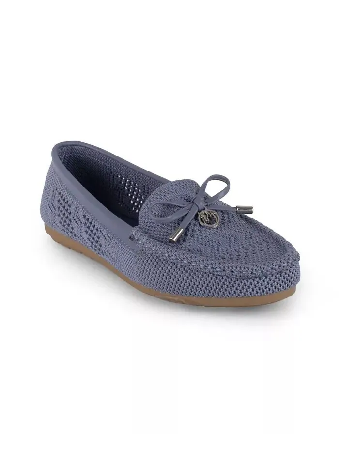 Женские трикотажные туфли Rita Slip On Flats Gloria Vanderbilt — изображение 1 из 4, джинсовый синий