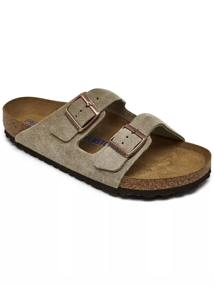 Мужские повседневные сандалии Arizona Suede Leather Soft Footbed от Finish Line Birkenstock