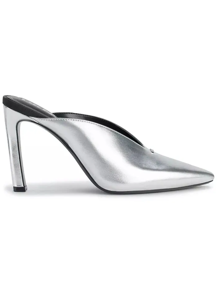 Женские туфли-лодочки Cadena Slip On Mule DKNY — изображение 2 из 5, серебряный