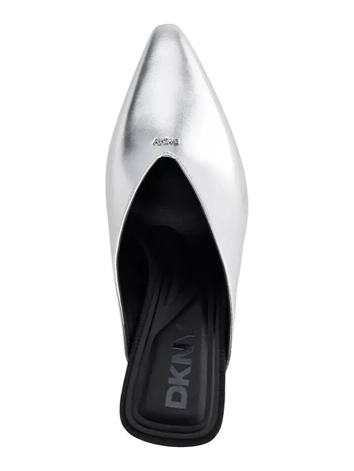 Женские туфли-лодочки Cadena Slip On Mule DKNY — изображение 4 из 5, серебряный