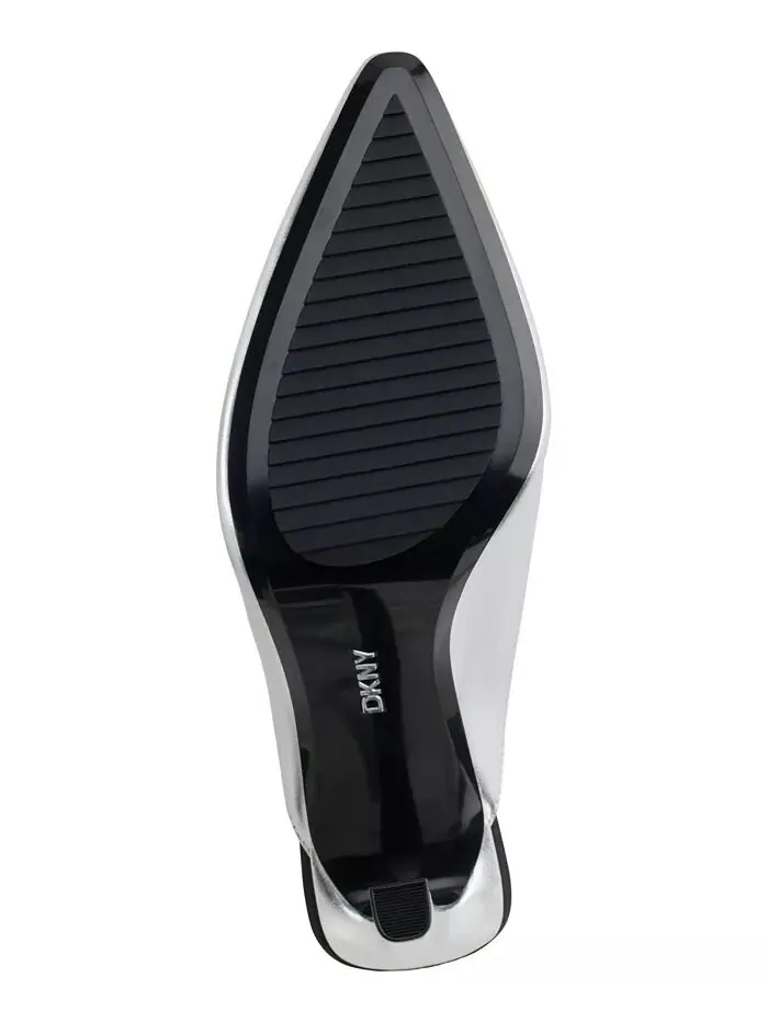 Женские туфли-лодочки Cadena Slip On Mule DKNY — изображение 5 из 5, серебряный
