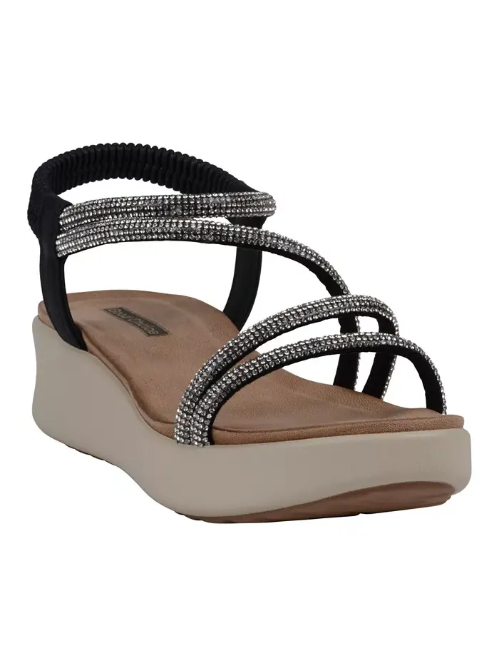 Женские сандалии Emory на платформе с декоративными элементами GC Shoes — изображение 1 из 1, серебряный