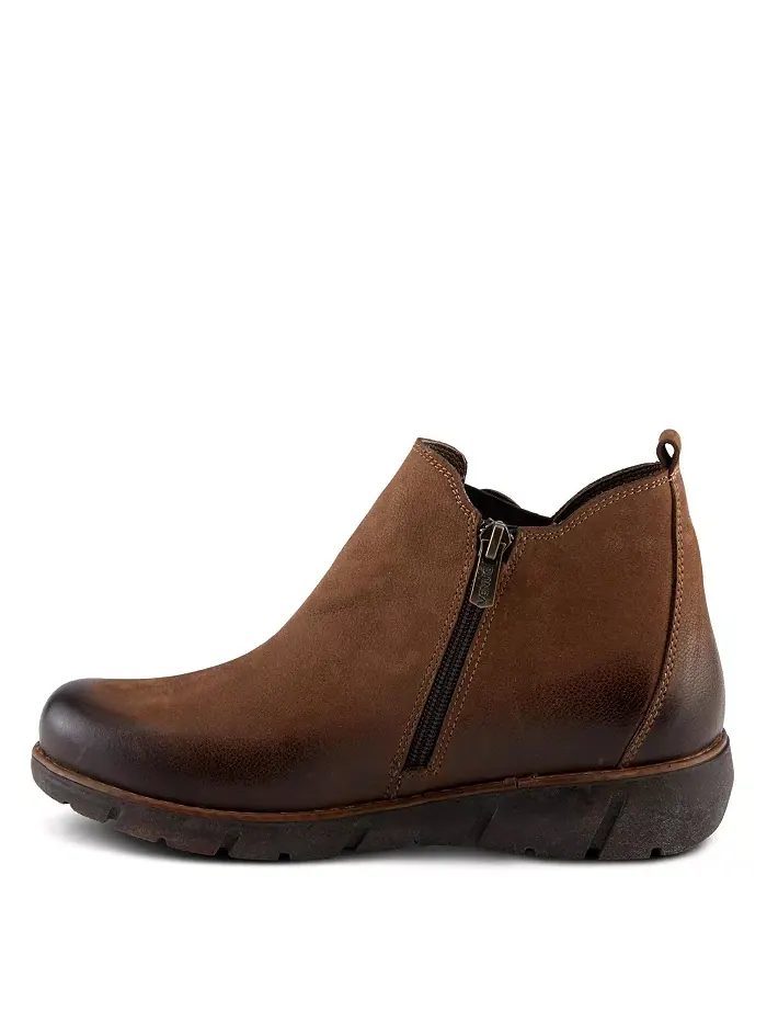 Катана Burnished Nubuck кожаный ботинок со съемной стелькой и прочной подошвой Spring Step — изображение 2 из 6, коричневый