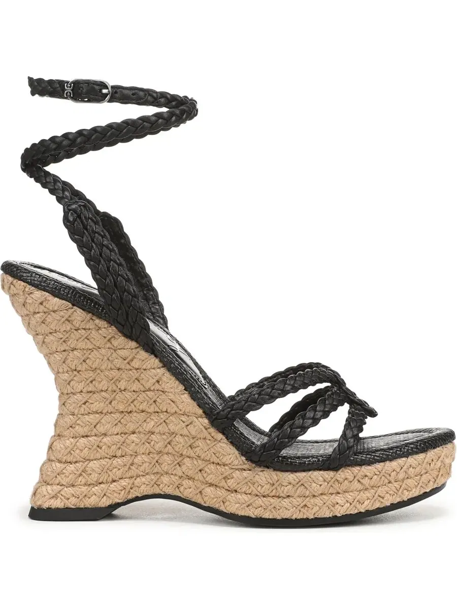 Женские сандалии на танкетке Mindie с ремешками Sam Edelman — изображение 2 из 5, черный
