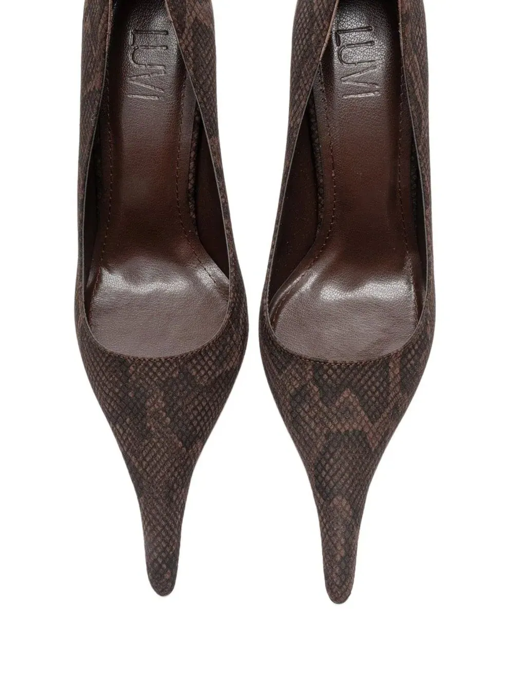 Туфли-лодочки Luce с острым носком на шпильке Prologue Shoes — изображение 3 из 6, коричневый
