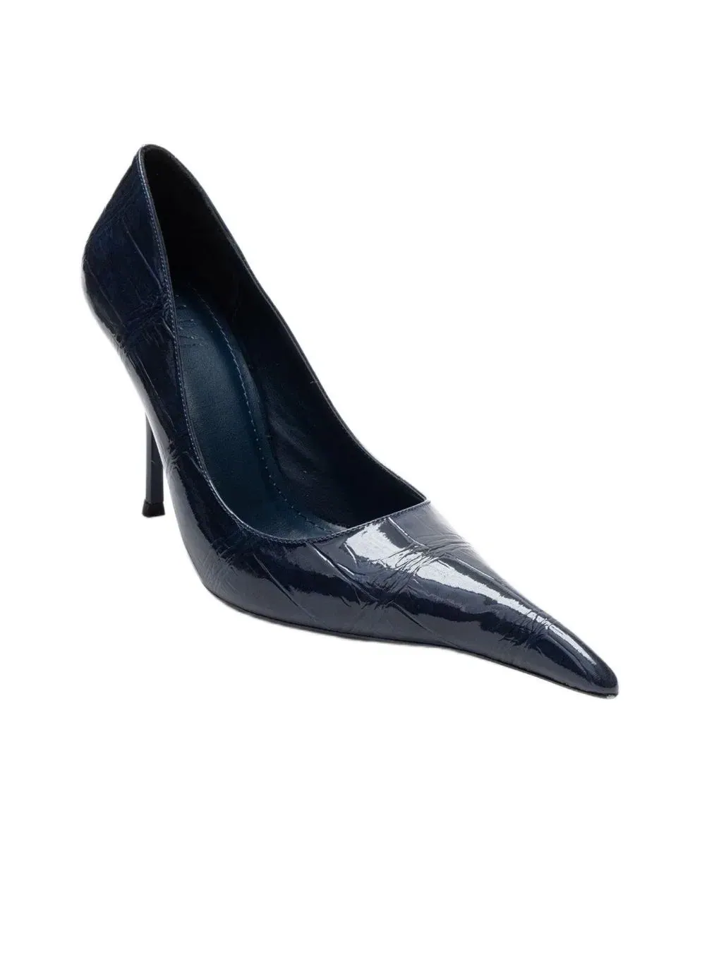 Туфли-лодочки Luce с острым носком на шпильке Prologue Shoes — изображение 1 из 6, темно-синий
