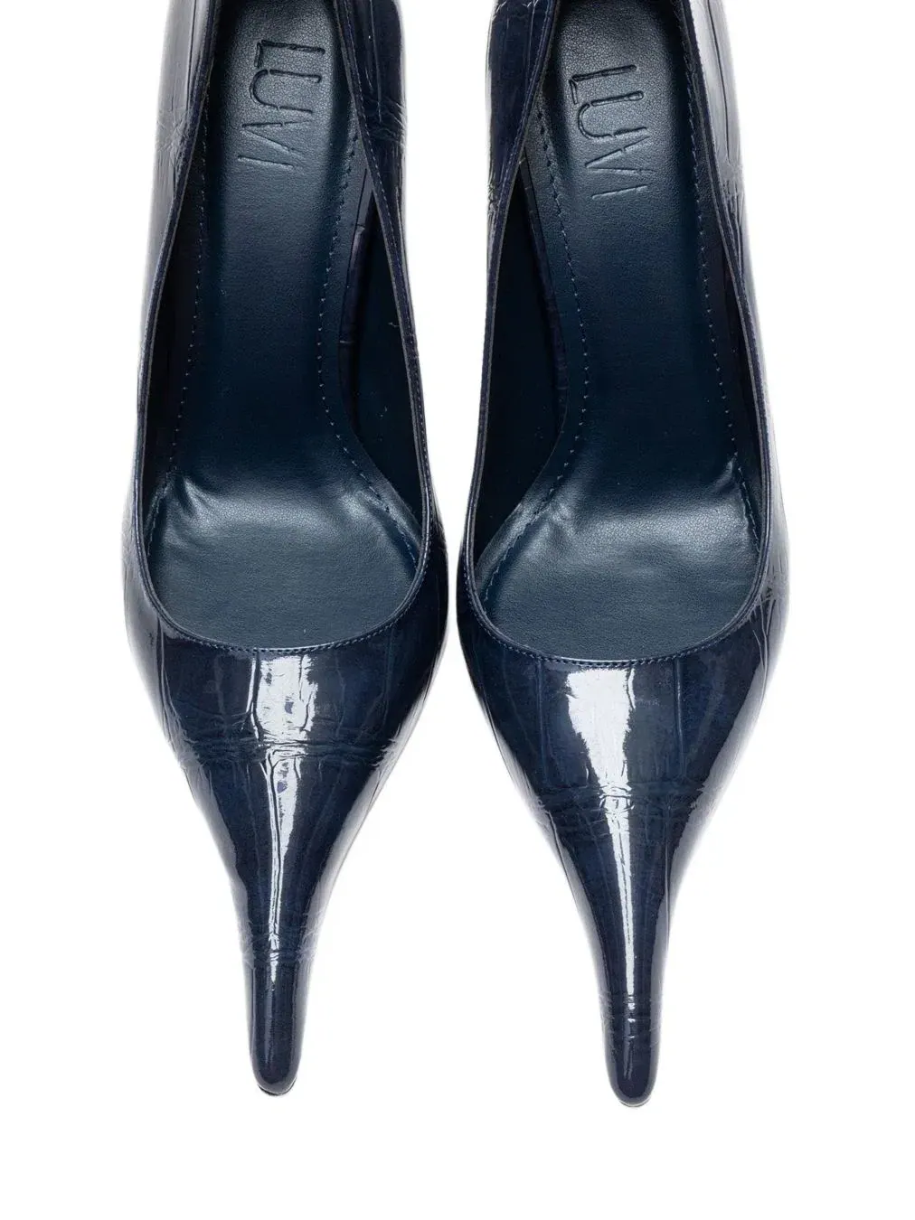 Туфли-лодочки Luce с острым носком на шпильке Prologue Shoes — изображение 3 из 6, темно-синий