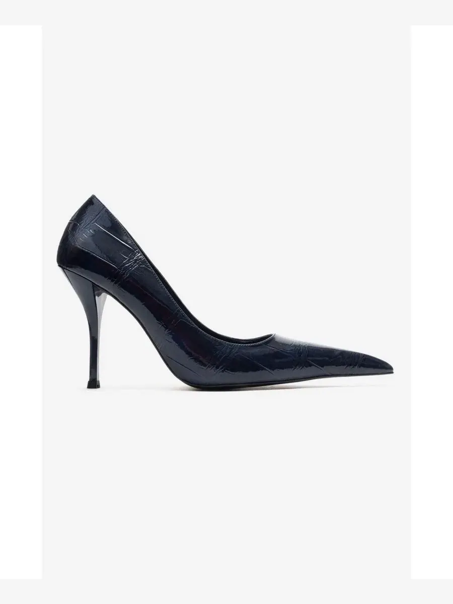 Туфли-лодочки Luce с острым носком на шпильке Prologue Shoes — изображение 4 из 6, темно-синий