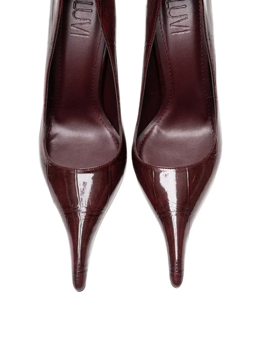 Туфли-лодочки Luce с острым носком на шпильке Prologue Shoes — изображение 2 из 5, бордовый