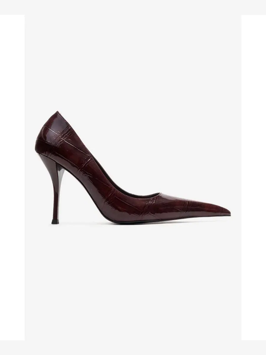 Туфли-лодочки Luce с острым носком на шпильке Prologue Shoes — изображение 3 из 5, бордовый