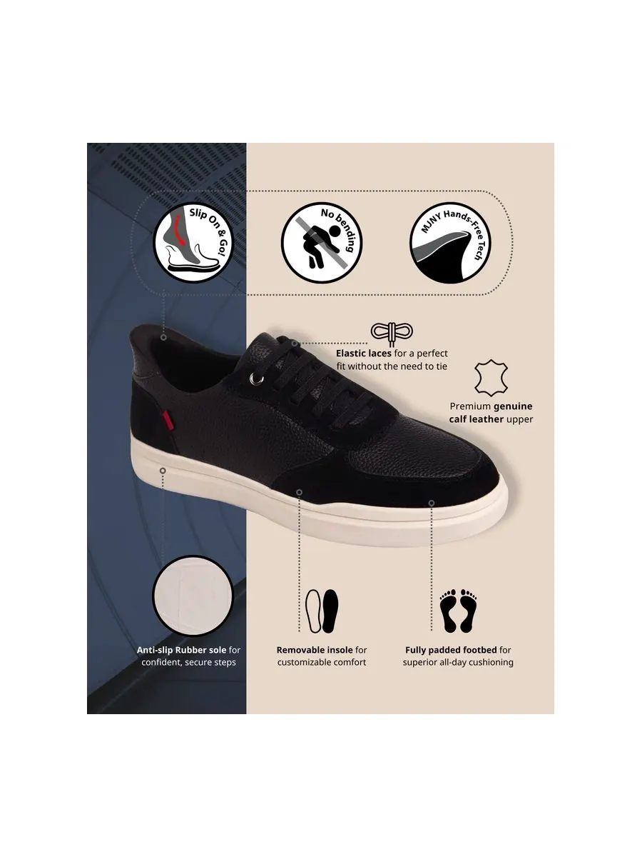 Женские модные кроссовки Main Street Hands-Free Slip On Technology Marc Joseph New York — изображение 2 из 5, черный