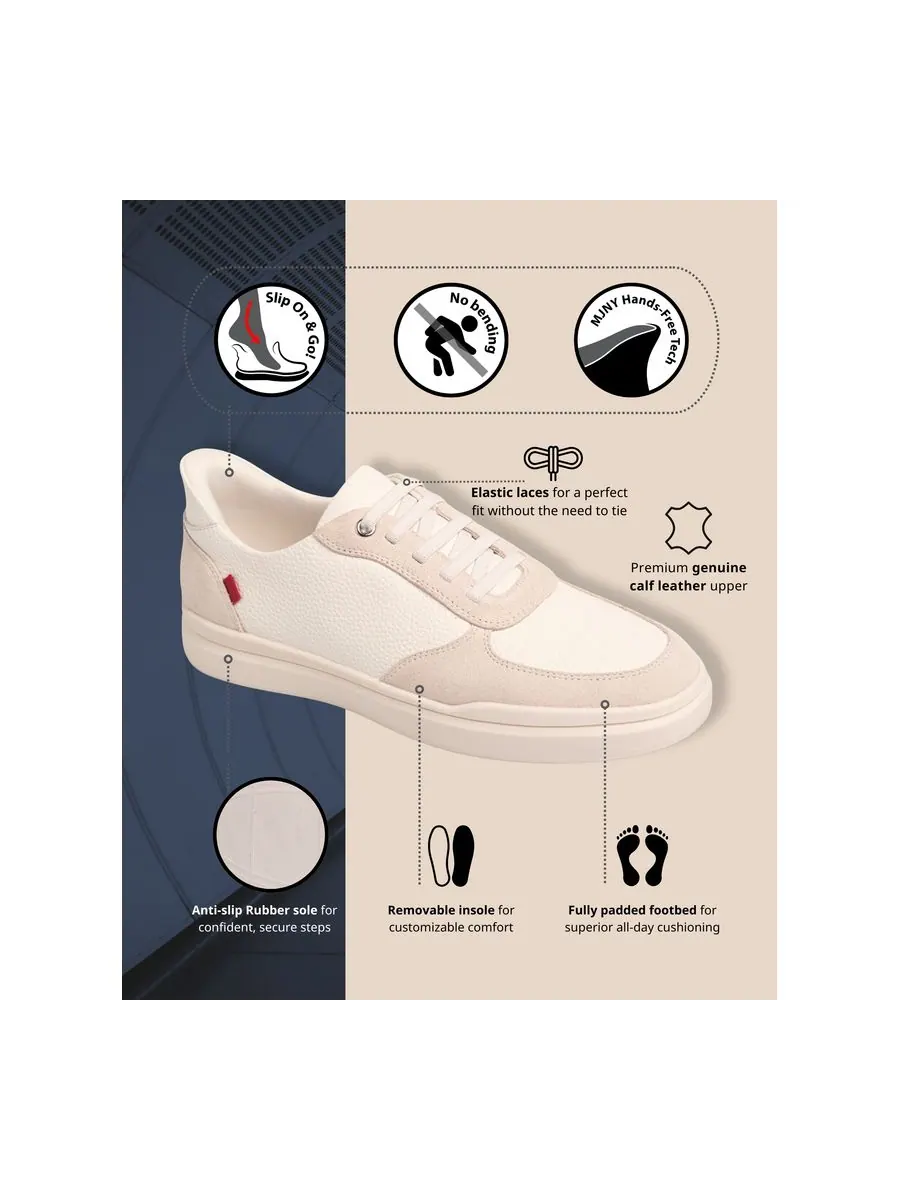 Женские модные кроссовки Main Street Hands-Free Slip On Technology Marc Joseph New York — изображение 2 из 5, белый