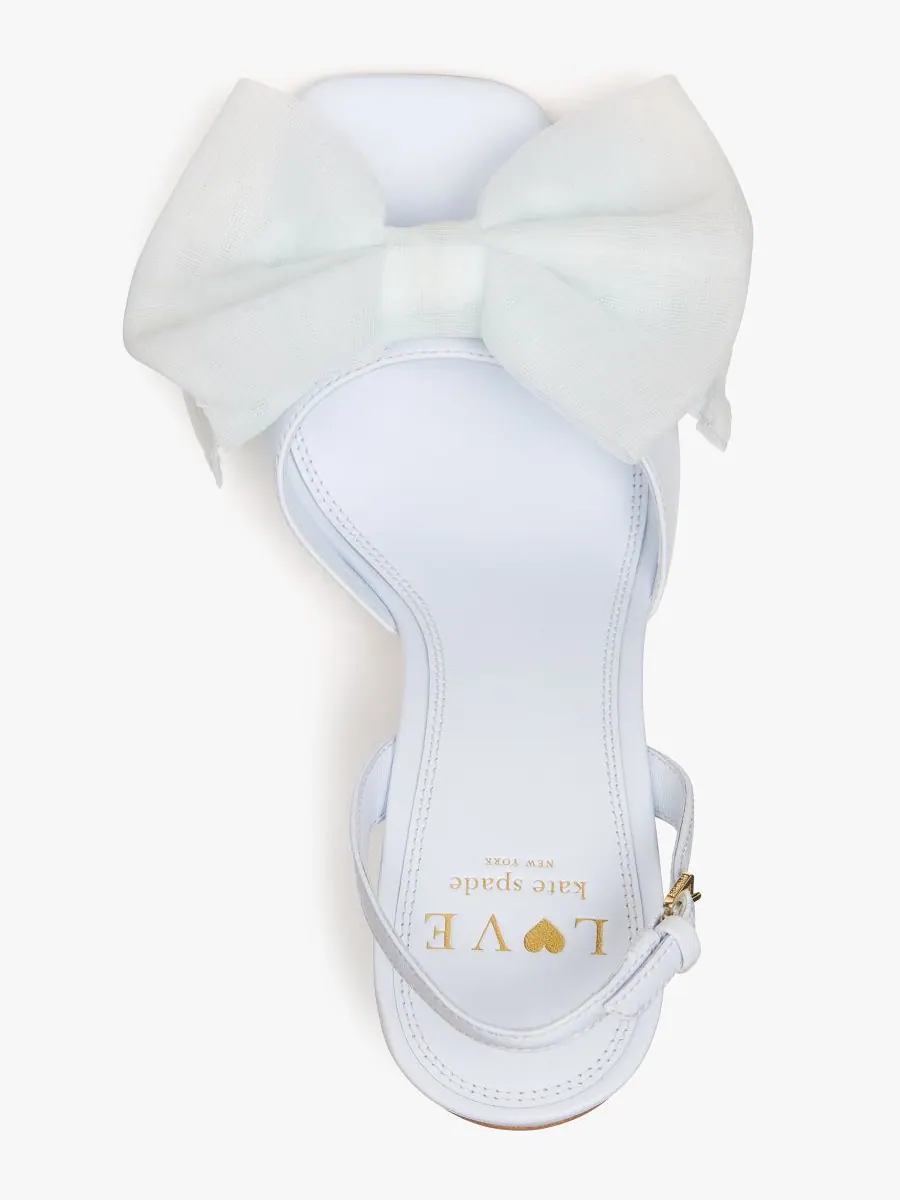 Женские сандалии Beau Dress Sandals kate spade new york, Taro Milk Mesh Leather — изображение 4 из 4