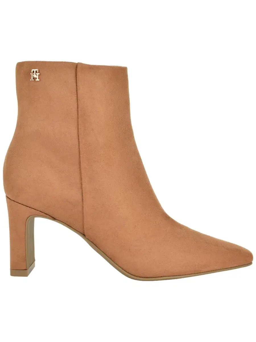 Ботинки женские с блочным каблуком Eddey Mid Height Tommy Hilfiger — изображение 2 из 5, натуральный