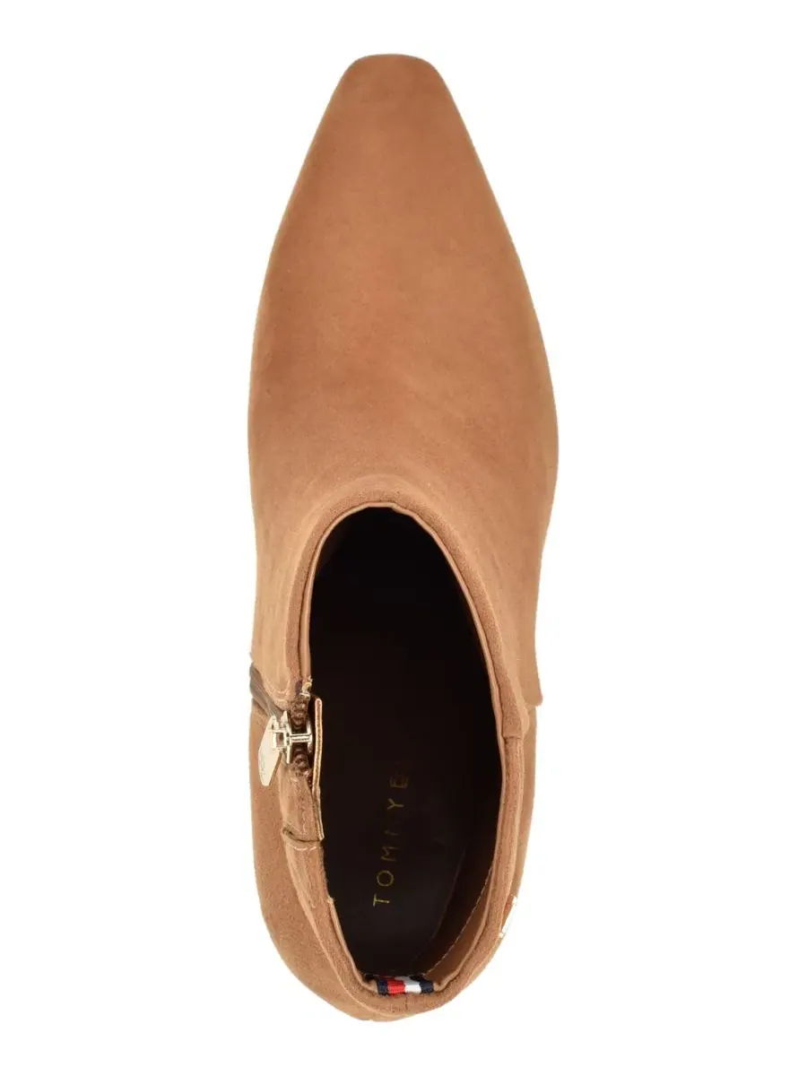 Ботинки женские с блочным каблуком Eddey Mid Height Tommy Hilfiger — изображение 4 из 5, натуральный