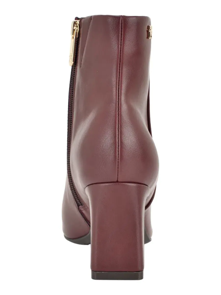 Ботильоны на каблуке Eddey Mid Height Block Heel Tommy Hilfiger — изображение 3 из 5, темный красный