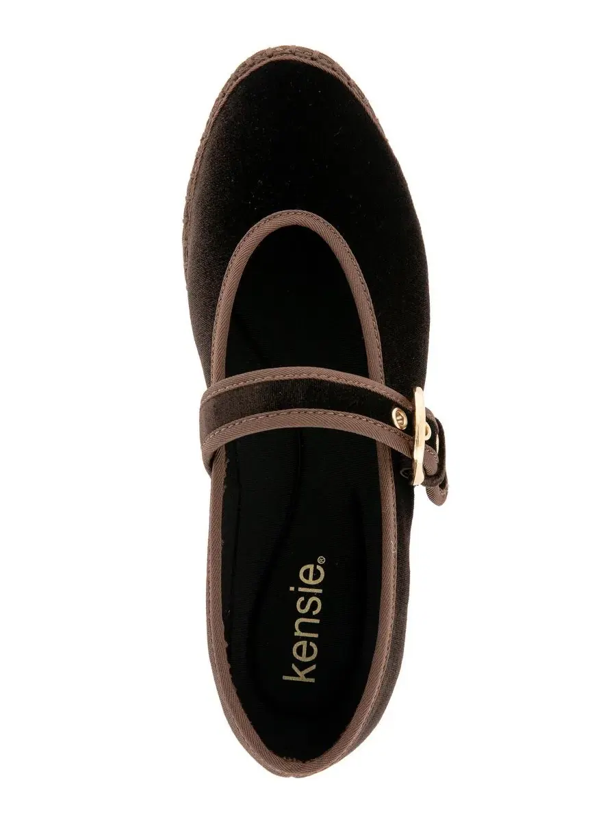 Женские туфли-лодочки Florence Velvet Kensie, Dark Espresso — изображение 4 из 5, бежевый