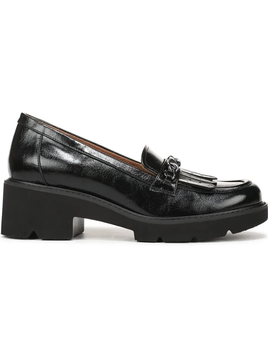 Лоферы на каблуке с цепочкой Celia Slip-On Naturalizer — изображение 2 из 5, черный