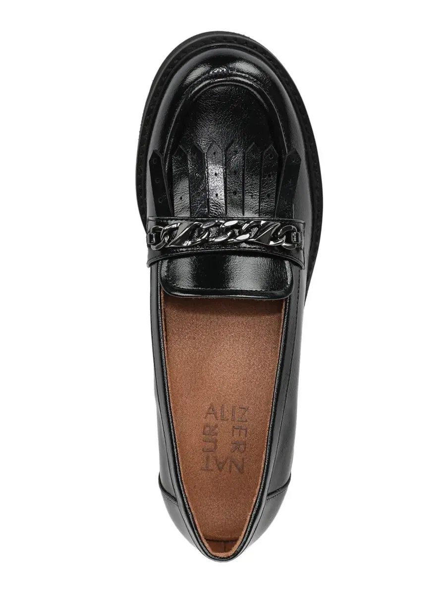Лоферы на каблуке с цепочкой Celia Slip-On Naturalizer — изображение 4 из 5, черный