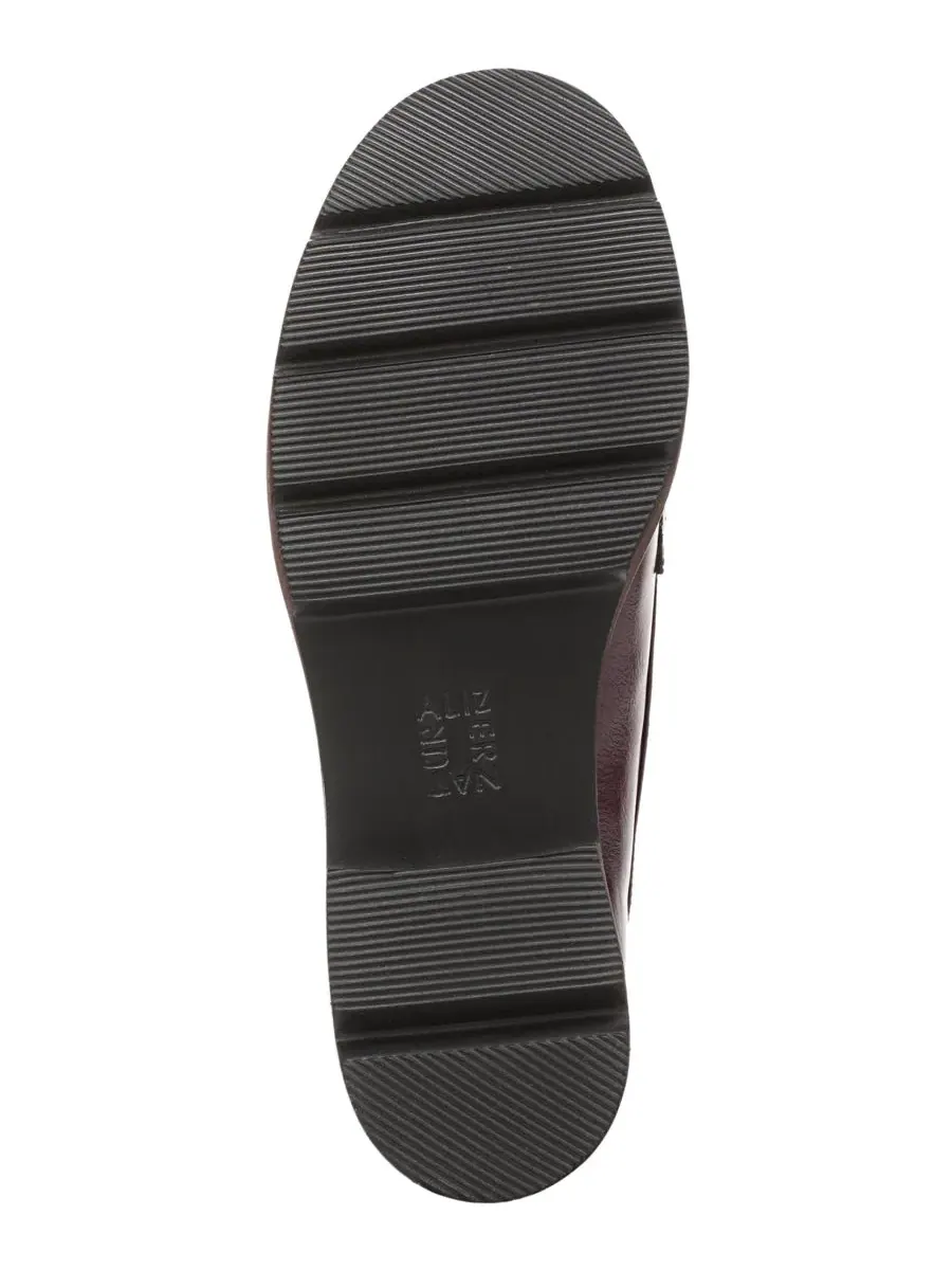Лоферы на каблуке с цепочкой, модель Celia Slip-On Naturalizer — изображение 5 из 5, винный красный