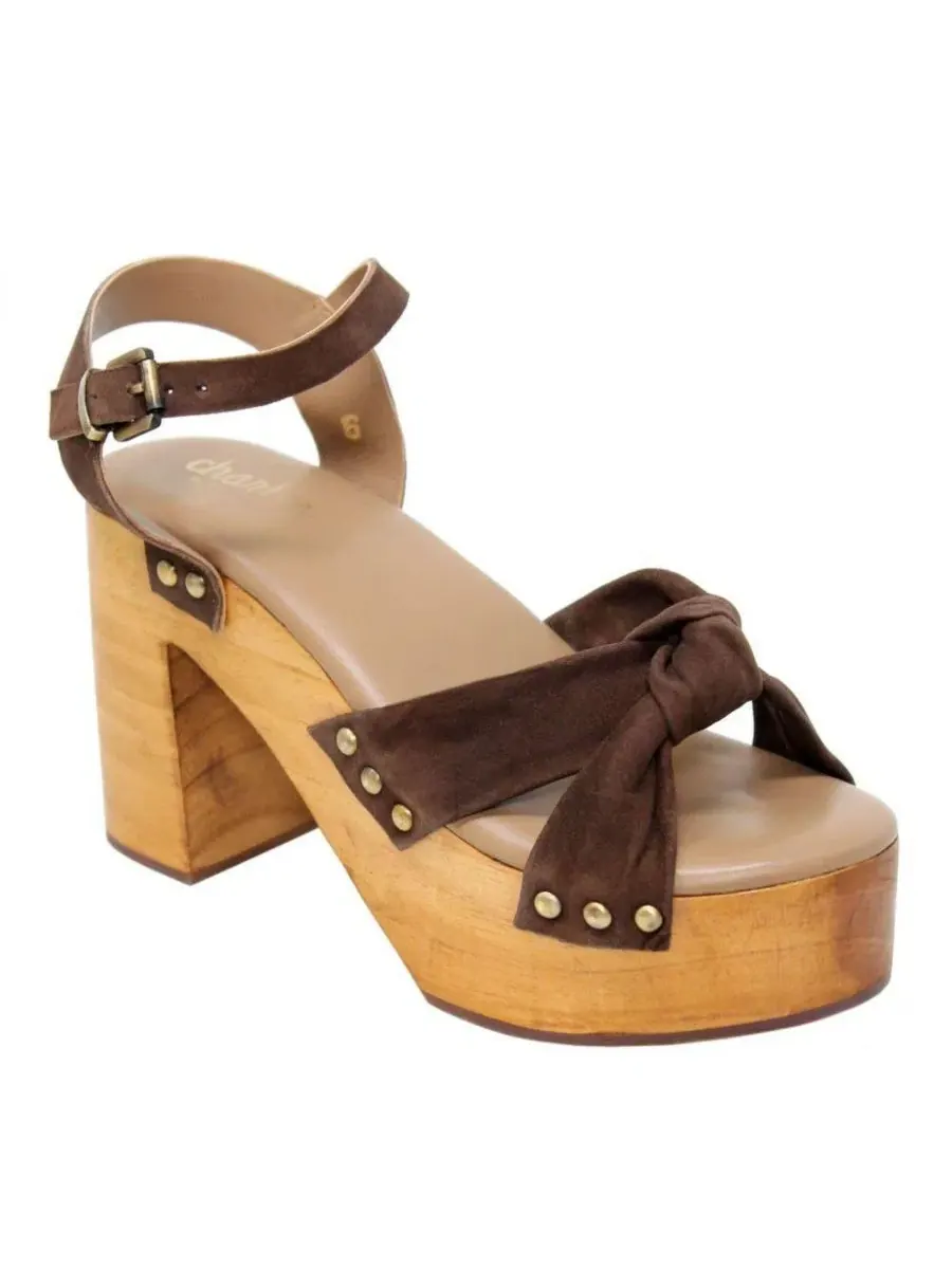 Модная сандалия на платформе с ремешками Womens Uniform Platform Chunky Heel Sandal Charles by — изображение 1 из 3