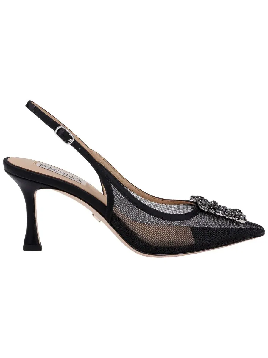 Туфли-лодочки с острым мысом, модель Yuta Evening Badgley Mischka — изображение 2 из 5, черный