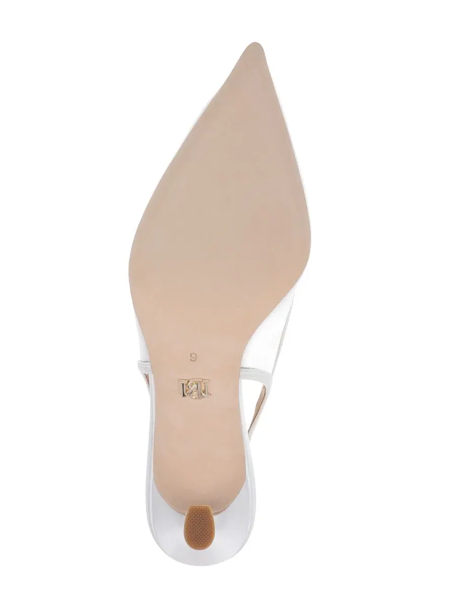 Туфли-лодочки с острым мысом, модель Yuta Evening Badgley Mischka — изображение 5 из 5, белый