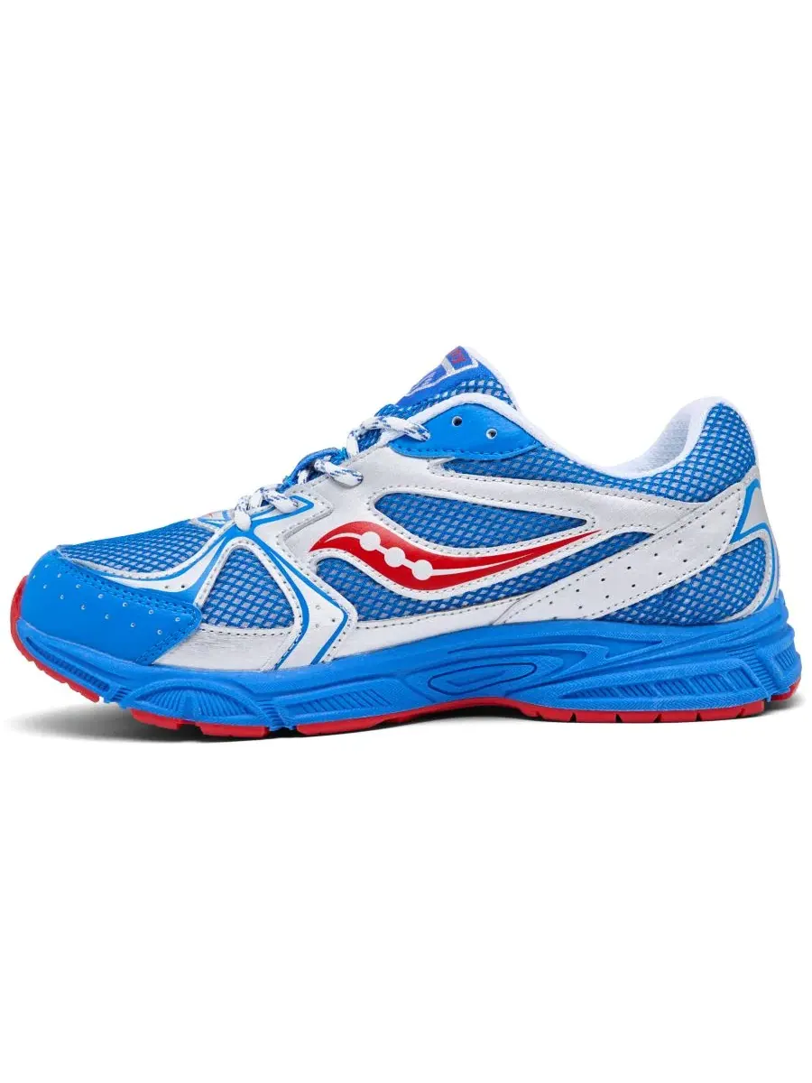 Кроссовки с сетчатым верхом и GRID-амортизацией, модель Ride Millennium Saucony — изображение 2 из 6, серебристый