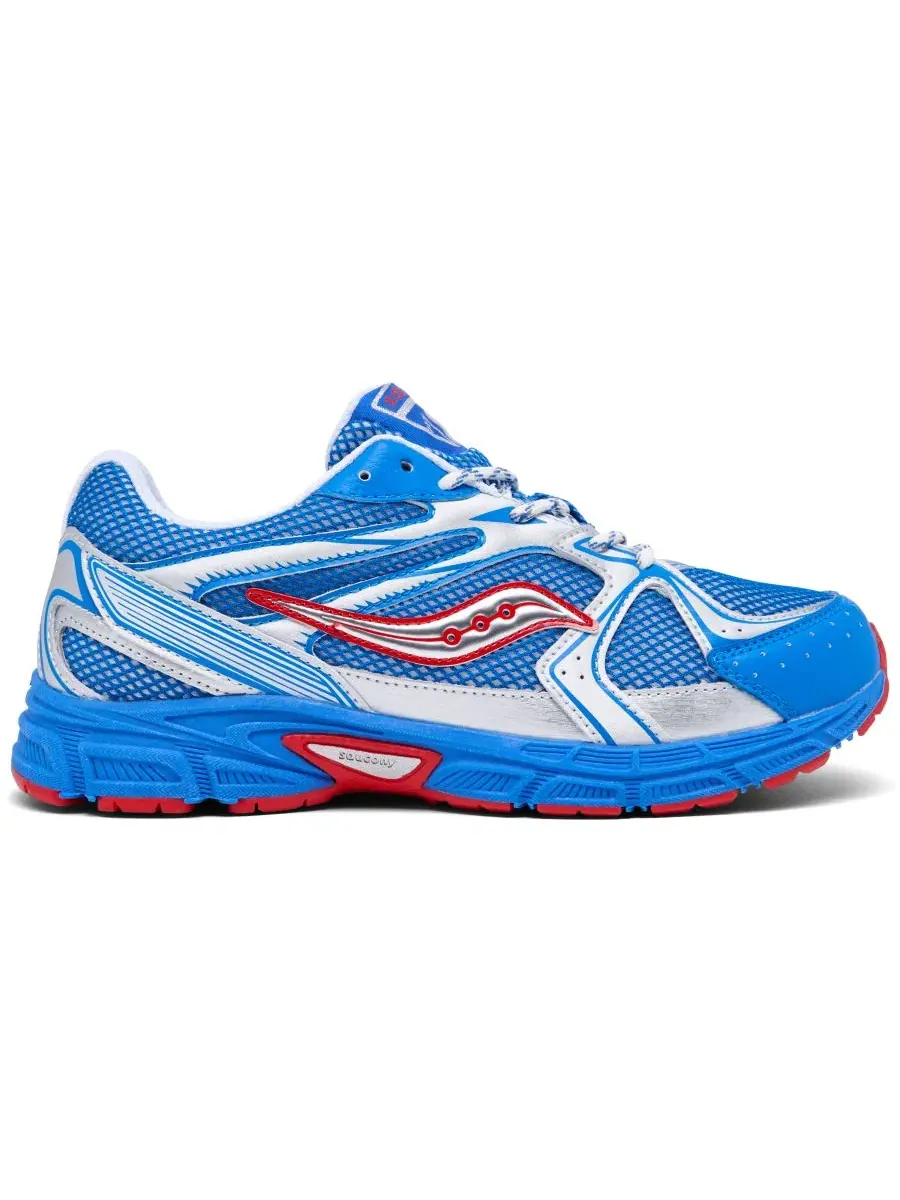 Кроссовки с сетчатым верхом и GRID-амортизацией, модель Ride Millennium Saucony — изображение 3 из 6, серебристый