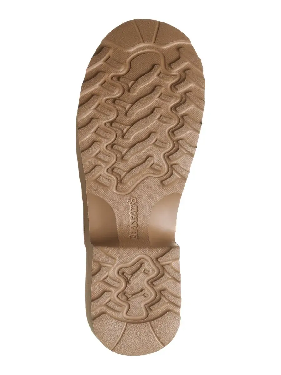 Босоножки-танкетки Frances с открытым носком BEARPAW — изображение 4 из 5, коричневый