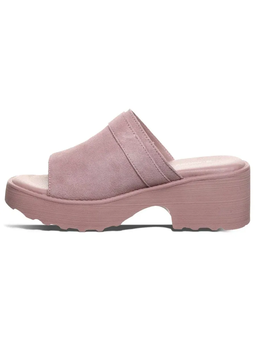 Босоножки-танкетки Frances с открытым носком BEARPAW — изображение 5 из 5, розовый