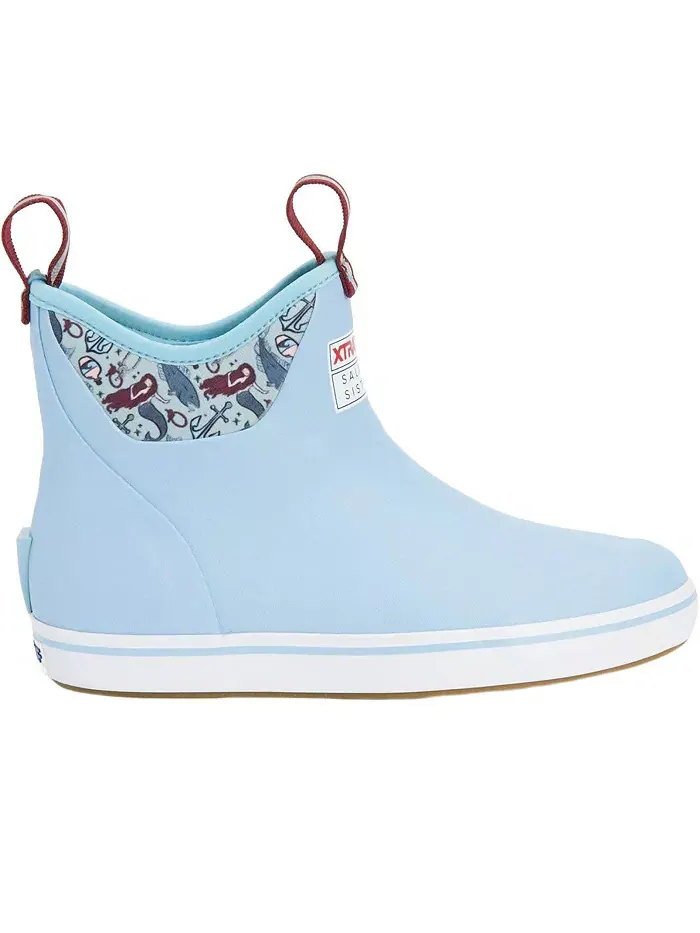 Женские ботильоны Salmon Sisters 6 дюймов Ankle Deck XTRATUF — изображение 7 из 7, синий