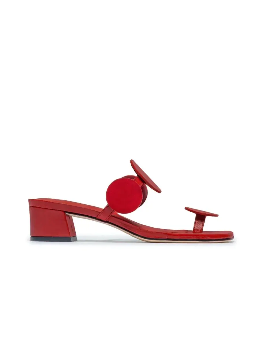 Женские сандалии на низком каблуке Jupiter Moon Bernardo Footwear — изображение 2 из 4, красный