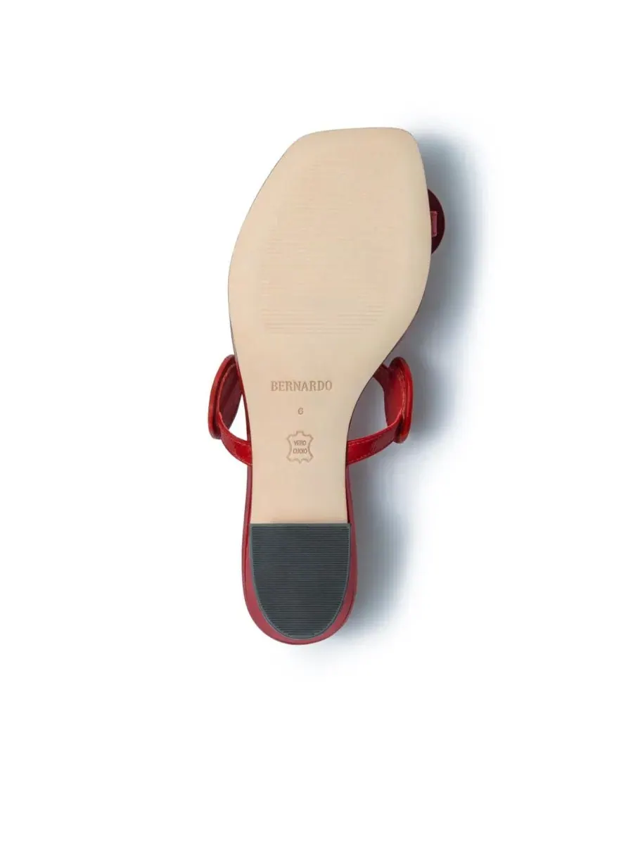 Женские сандалии на низком каблуке Jupiter Moon Bernardo Footwear — изображение 3 из 4, красный