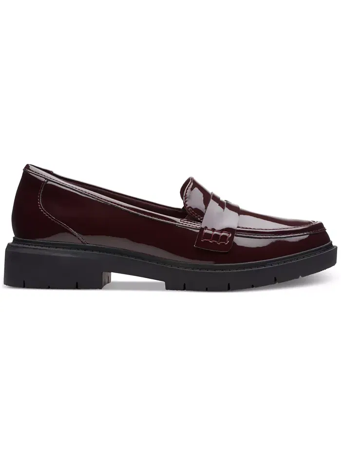 Лоферы женские Clarks Westlynn Ayla, с круглым носом и прорезью для монетки — изображение 2 из 8, бордовый